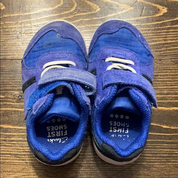 clarks sneakers kids blue